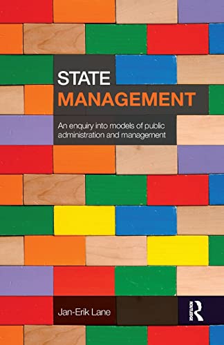 state management an enquiry into models of public administration and management 1st edition jan erik lane