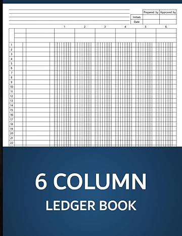 6 column ledger book 1st edition simple style press b0cmpdphv4