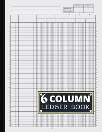 6 column ledger book 1st edition carly lindsey b0cmqpr7jt