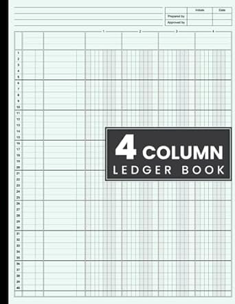 4 column ledger book 1st edition nad column ledgers b0bxnbnlg4