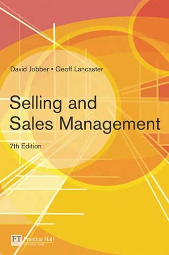 selling and sales management 7th edition david jobber , geoff lancaster 0273695797, 9780273695790
