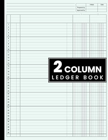 2 column ledger book 1st edition nad column ledgers b0bxn447wk