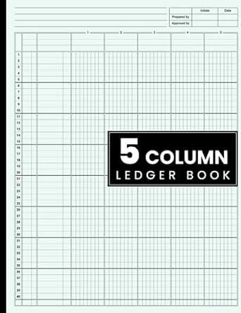 5 column ledger book 1st edition nad column ledgers b0bxndnlzs