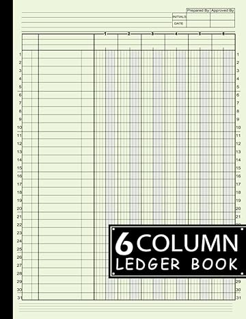 6 column ledger book 1st edition luca heazterfien bookkeeping ledgers press edition b0chrxyrx4