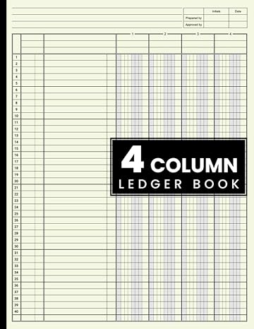 4 column ledger book 1st edition nad column ledgers edition b0bsjm88fq