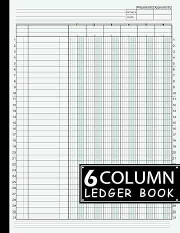 6 column ledger book 1st edition luca heazterfien bookkeeping ledgers press edition b0cjswjnnr
