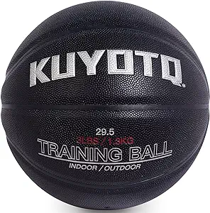 kuyotq 3lbs weighted heavy basketball composite in/outdoor trainer basketball for improving ball handling 