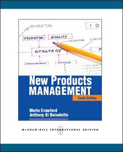 new products management 10th edition merle crawford , anthony di benedetto 0071289232, 9780071289238