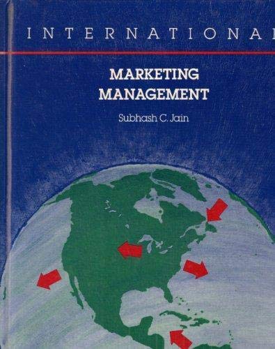 international marketing management 5th edition subnash c.jain 053885281x, 9780538852814