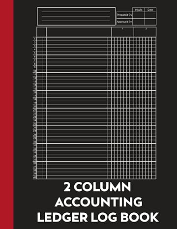 2 column accounting ledger log book 1st edition book edition b0brlqgpvy