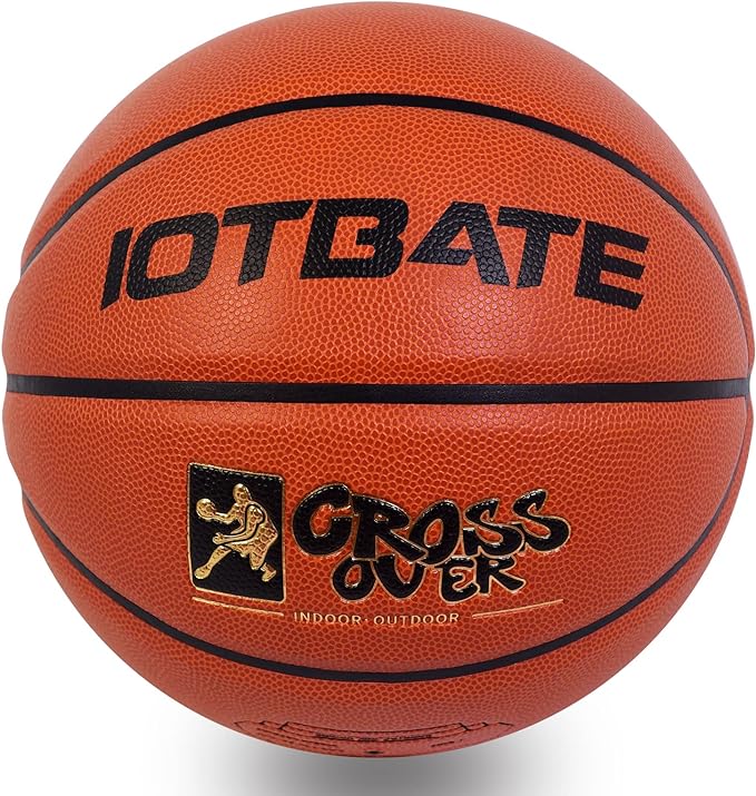 iotbate cross over basketball standard size 7 high density pu leather game without air pump  ?iotbate