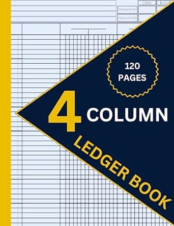 4 column ledger book 1st edition blank ledger book 4 column b0c9sfntnh