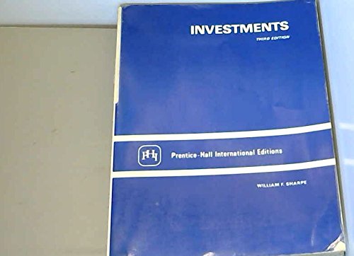 investments 3rd edition sharpe 0135047137, 978-0135047132