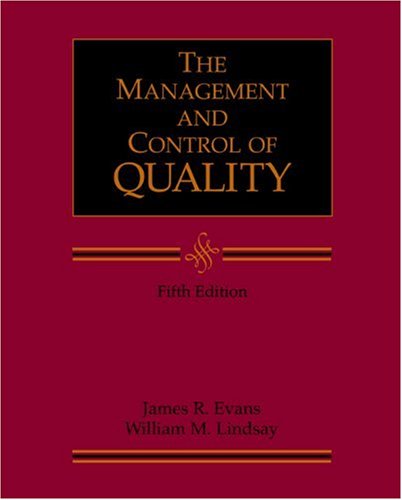 the  management and control of quality 5th edition james r.evans , william m.lindsay 0324066805, 9780324066807
