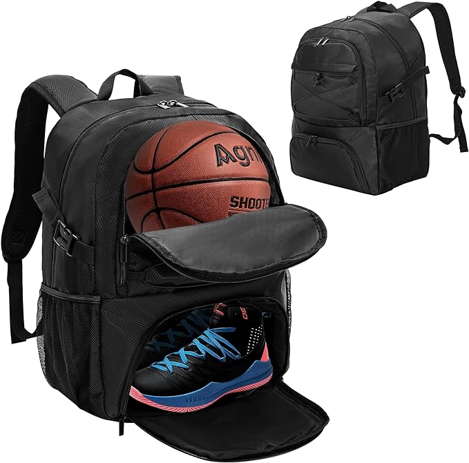 ibvivic basketball backpack large sport equipment with ball and shoe compartment volleyball football