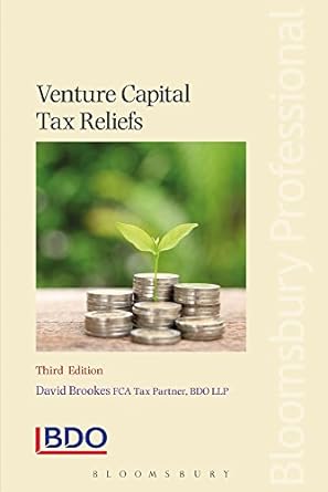 venture capital tax reliefs 3rd edition david brookes 1526502453, 978-1526502452