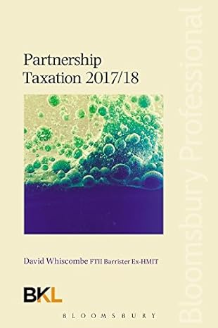 partnership taxation 2017/18 2018 edition david whiscombe 1526503085, 978-1526503084