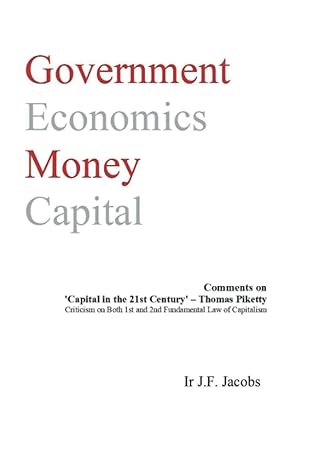 government economics money capital 1st edition jan jacobs 979-8788454153