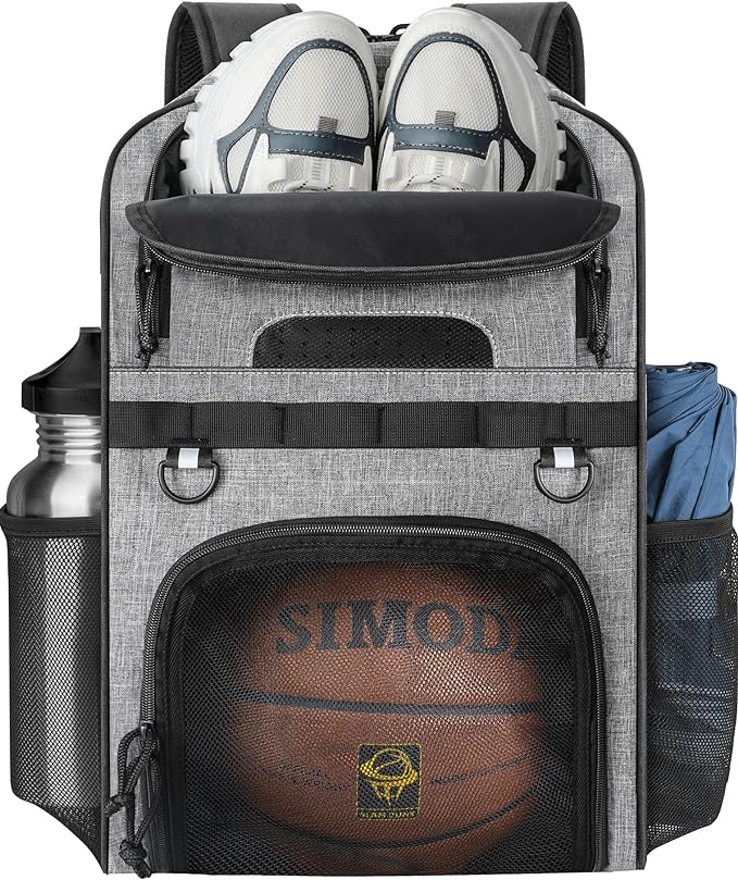 ‎deego basketball bag with large capacity ball compartment accessories soccer and volleyball football 
