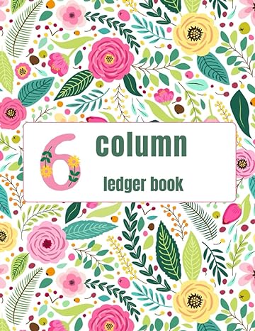 6 column ledger book 1st edition s.h i. m. b0c5pcw2tm