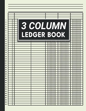 3 column ledger book 1st edition adams bm press b0bftmjj82