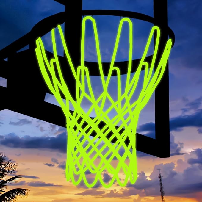 mr warm glow in the dark basketball net outdoor 2023 all weather net replacement 12 loops  ‎mr warm