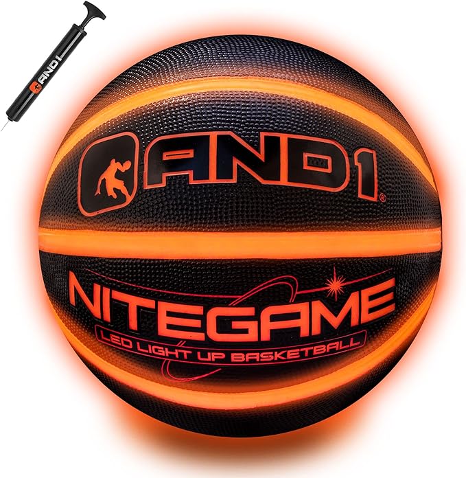 and1 nitegame led light up basketball impact activated glow in the dark regulation size 7  ?and1 b09bdc2rfp