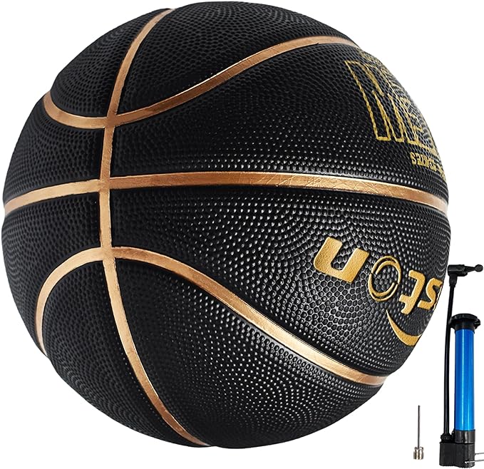 senston 29 5 basketball outdoor indoor rubber basketball ball official size 7 street basketball with pump 