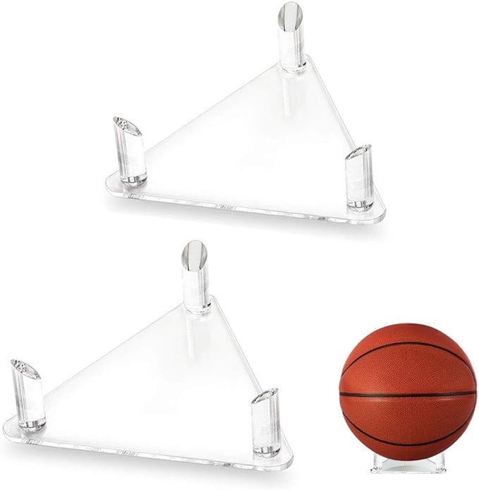 tasybox acrylic ball stand holder sports ball storage display rack for basketball football  ?tasybox