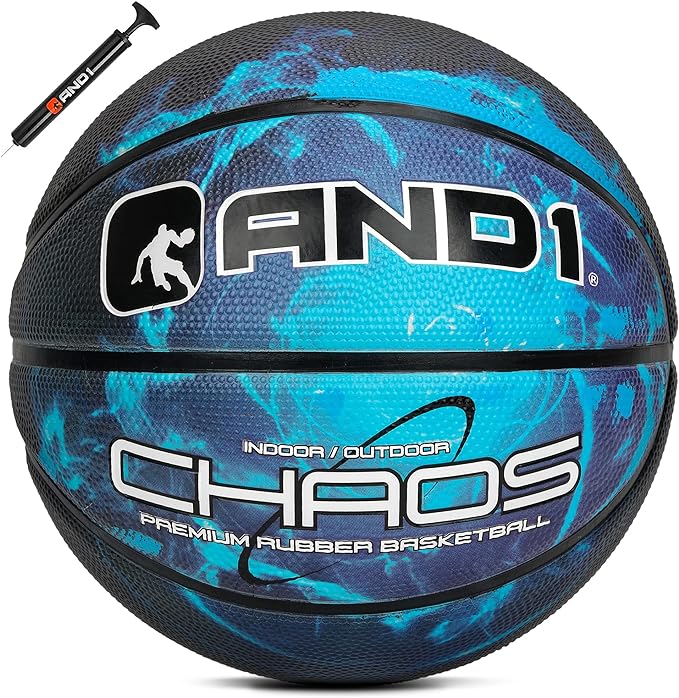 ‎and1 chaos basketball official regulation size 7 deep channel construction streetball  ‎and1 b08529c22f