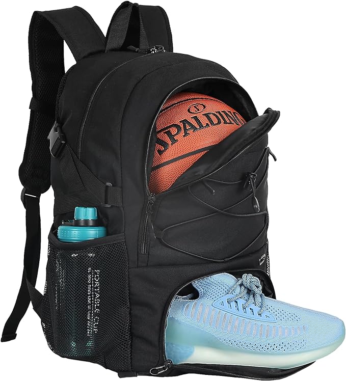 laripop youth basketball backpack large sports bag with separate ball holder  ?laripop b0c9bl75ys