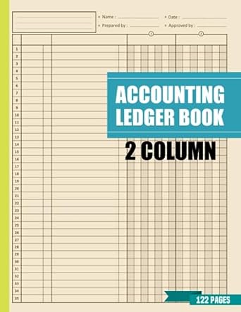 accounting ledger book 2 column 1st edition netixart accounting publishing b0cfdb36nq