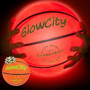 glowcity glow in the dark basketball red for teen boy light up led toy for night  ‎glowcity b009jbj142