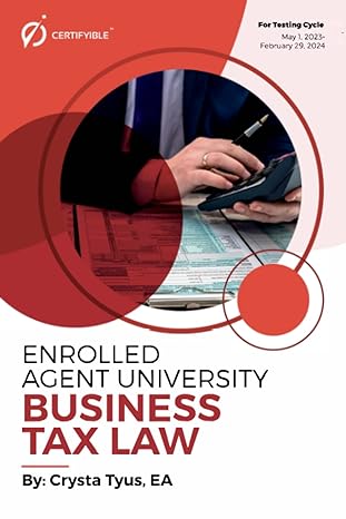 enrolled agent university business tax law 1st edition crysta tyus ea 979-8394798177