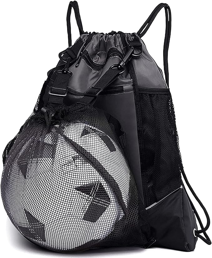 kaegreel drawstring soccer bag for boys foldable basketball backpack gym bag sackpack sports  ‎kaegreel