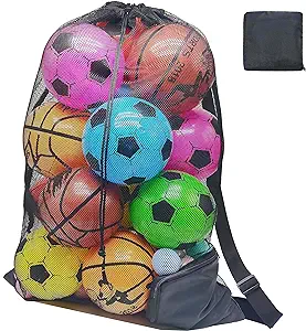calach mesh equipment bag sports ball bag soccer basketball volleyball 24x36  ?calach b097bpkbsg