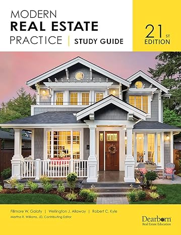study guide for modern real estate practice 21st edition fillmore w. galaty ,wellington j. allaway ,robert c.