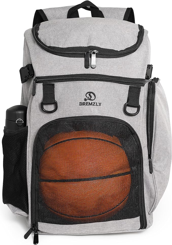 dremzly multi-sport backpack with ball compartment basketball bags gear soccer bag etc  dremzly b0bg3fxp8g