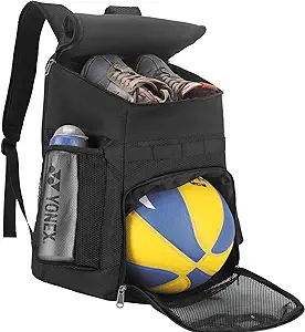 hsmihair basketball backpack and large sports bag with separate ball holder and shoes compartment 