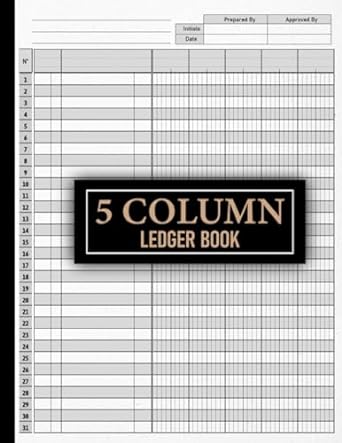 5 column ledger book 1st edition esscom.morro publishing b0chvnvgws