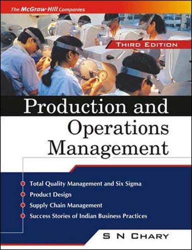 production and operations management 3rd edition s.n.chary 0070583552, 9780070583559