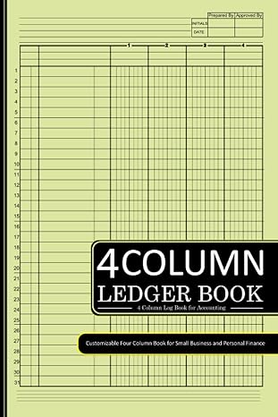 4 column ledger book 1st edition prunella goodwin books publishing b0c9km8tfs