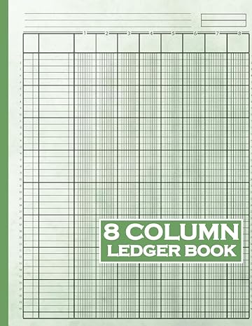 8 column ledger book 1st edition artistry plan b0clddtbrn