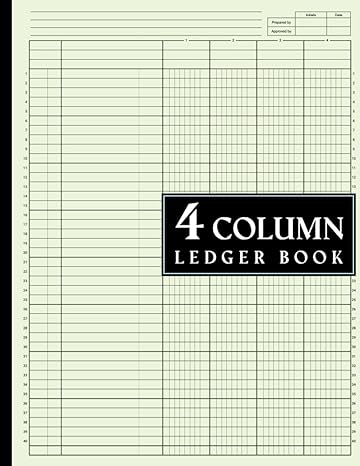 4 column ledger book 1st edition ledgers press b0cdngnb2x
