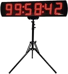 ganxin 5 inch led race clock with tripod for running events  ganxin b07t84jwmw