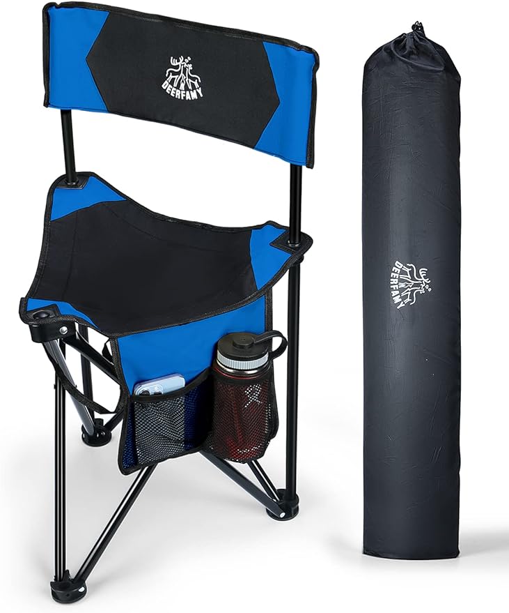 deerfamy camping tripod chair tripod stool with backrest portable lightweight chair  deerfamy b0btpp1q66