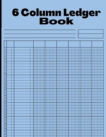 6 column ledger book 1st edition lh publishing b0b8r937fb