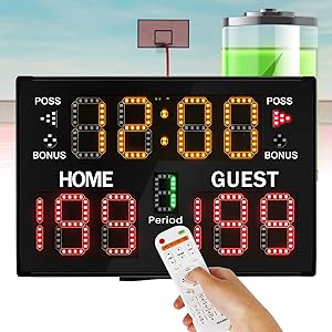spolehli digital scoreboard battery powered basketball portable tabletop wall mount  ‎spolehli b0by1pmml7