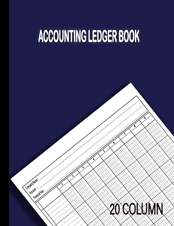accounting ledger book 20 column 1st edition anni ledger press b0byrc29mn