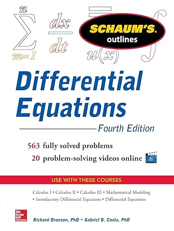 differential equations 4th edition richard bronson 0071824855, 978-0071824859